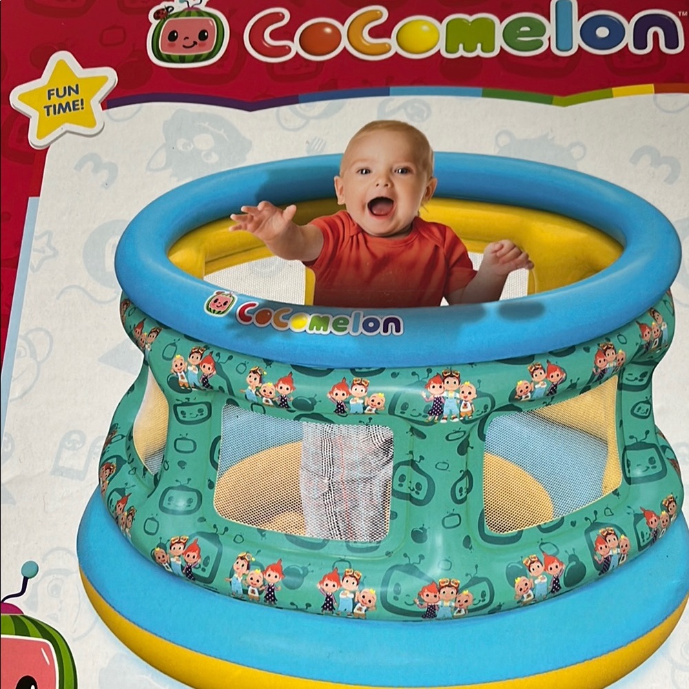 Inflatable Playpen - Blue and Yellow last price drop